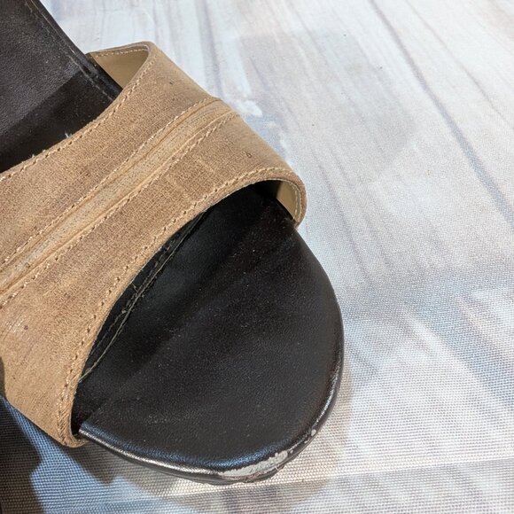 Harley Davidson Women's Gillian Tan Leather Strappy Studded Heels Size 8.5 - Picture 3 of 10